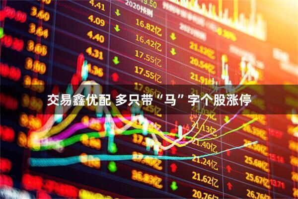交易鑫优配 多只带“马”字个股涨停